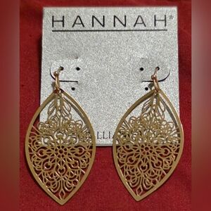 Filigree Marquise Drop Earrings